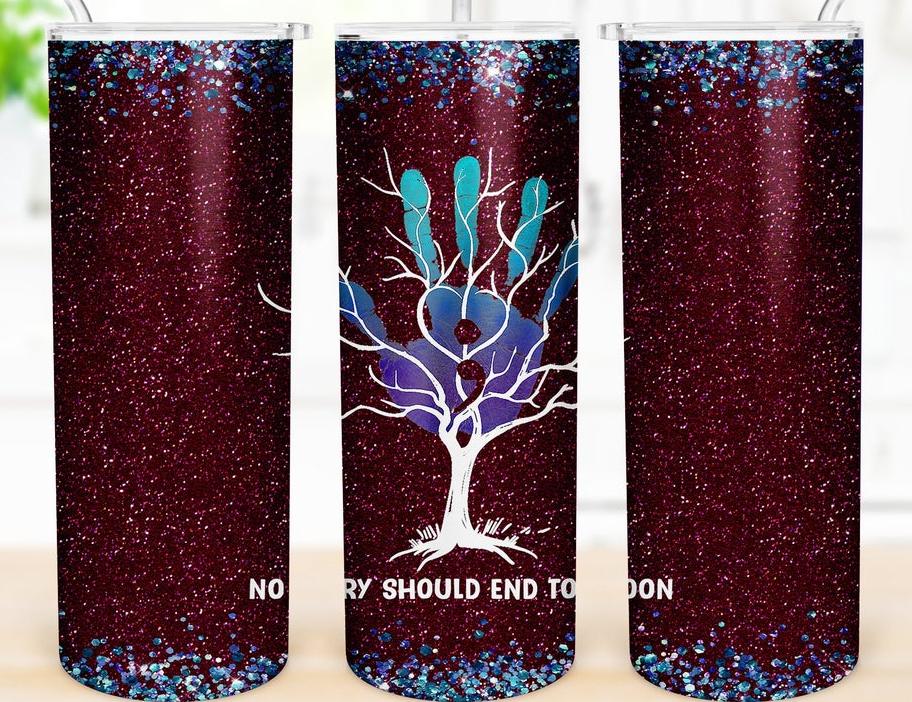 No Story Should End Too Soon 20 Oz Skinny Tumbler