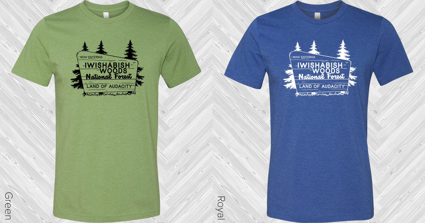 Now Entering I Wishabish Woods Graphic Tee Graphic Tee