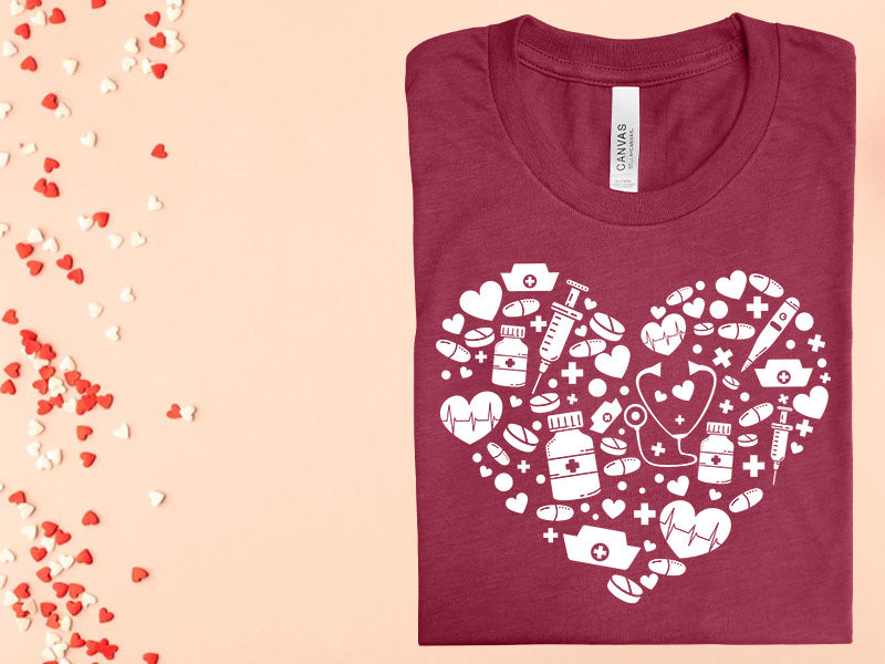 Nurse Heart Graphic Tee Graphic Tee