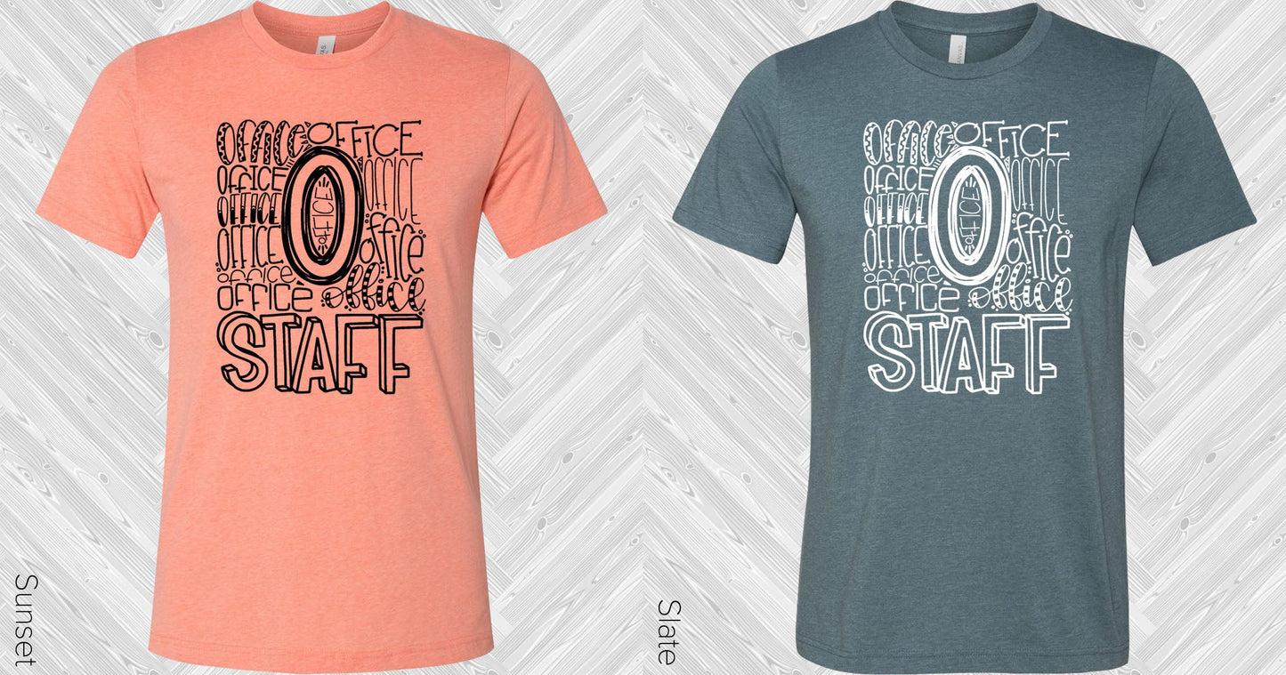 Office Staff Subway Art Graphic Tee Graphic Tee