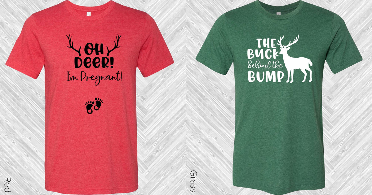 Oh Deer Im Pregnant Graphic Tee Graphic Tee