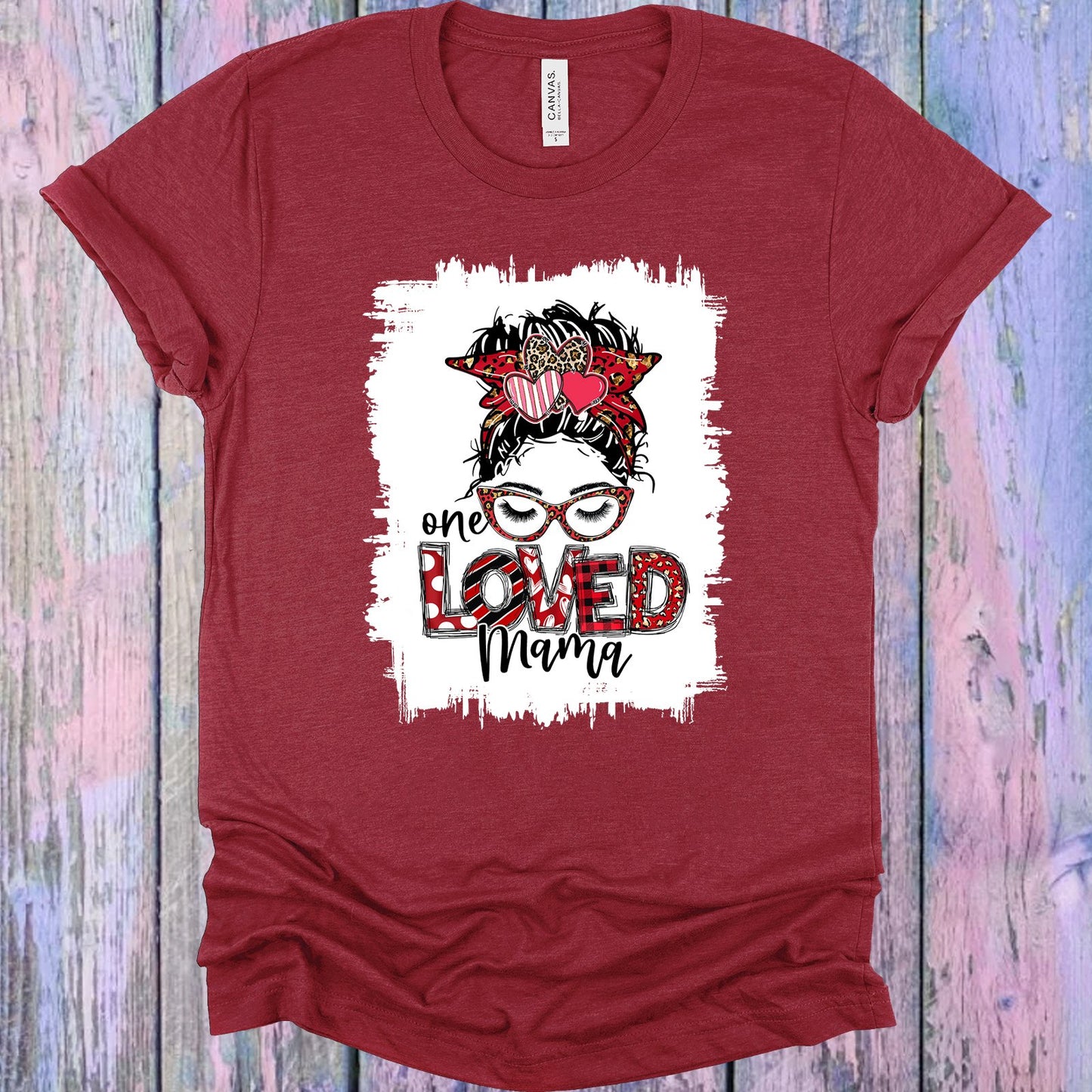 One Loved Mama Faux Bleach Graphic Tee Graphic Tee