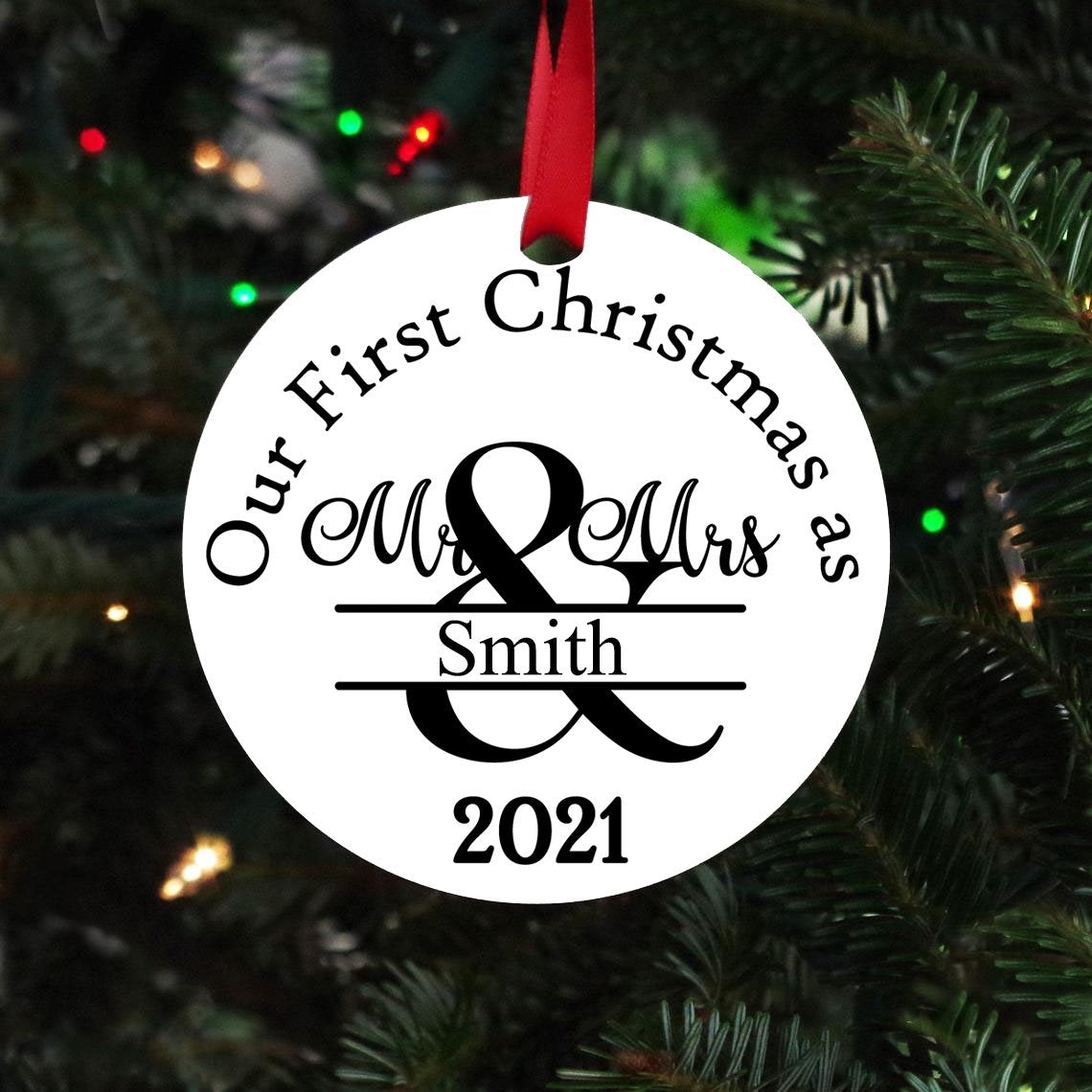 Our First Christmas As Mr & Mrs Ornament