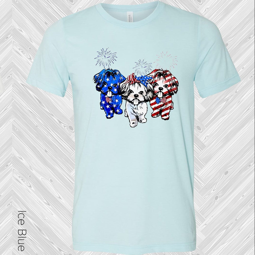 Patriotic Dogs Graphic Tee Graphic Tee