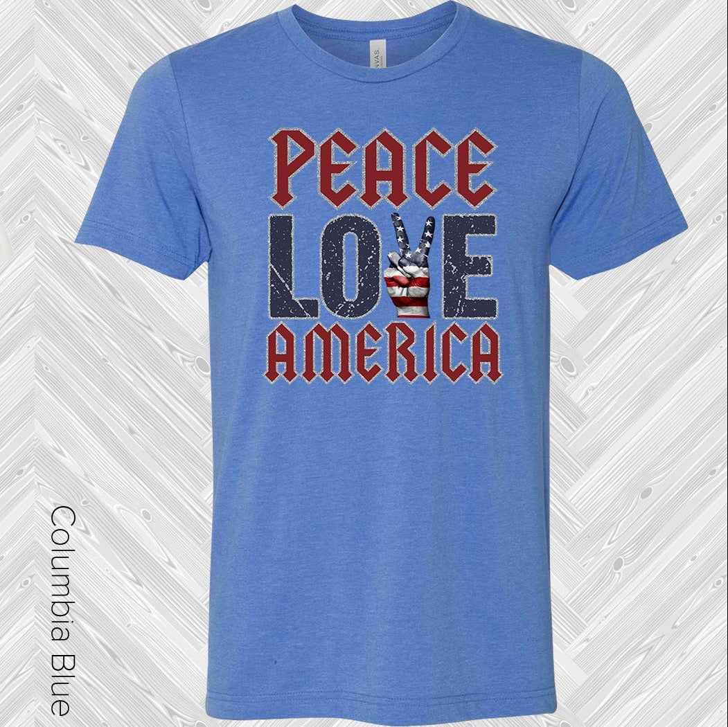 Peace Love America Graphic Tee Graphic Tee