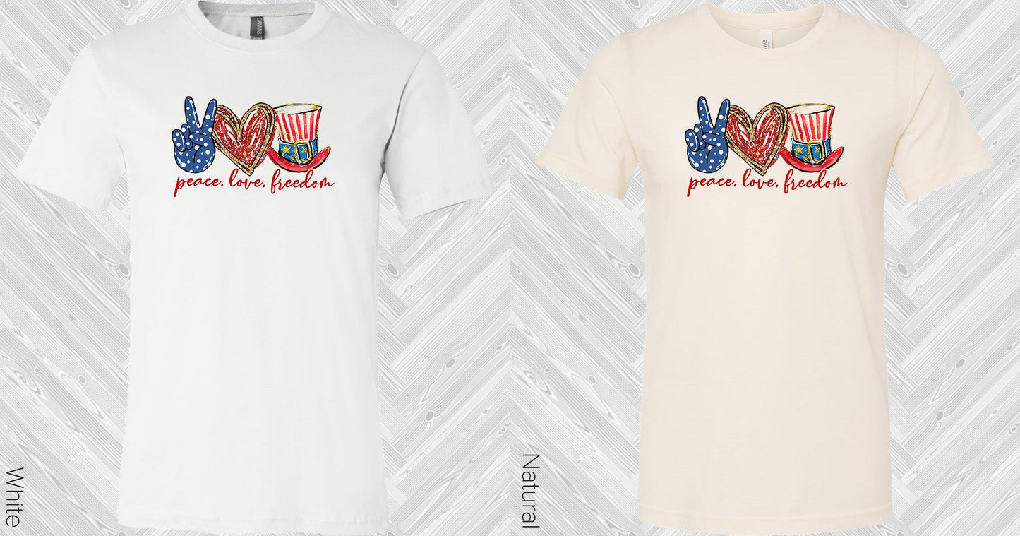 Peace Love Freedom Graphic Tee Graphic Tee