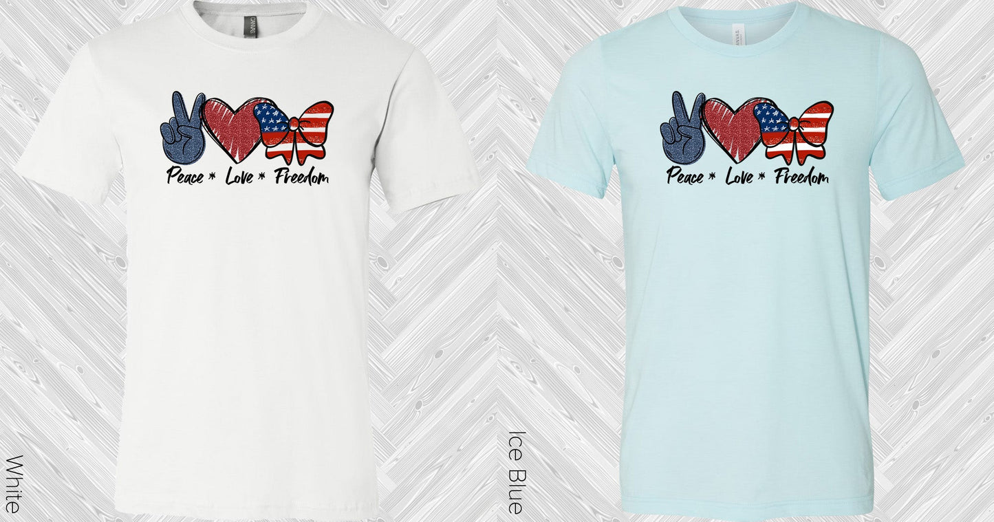 Peace Love Freedom Graphic Tee Graphic Tee