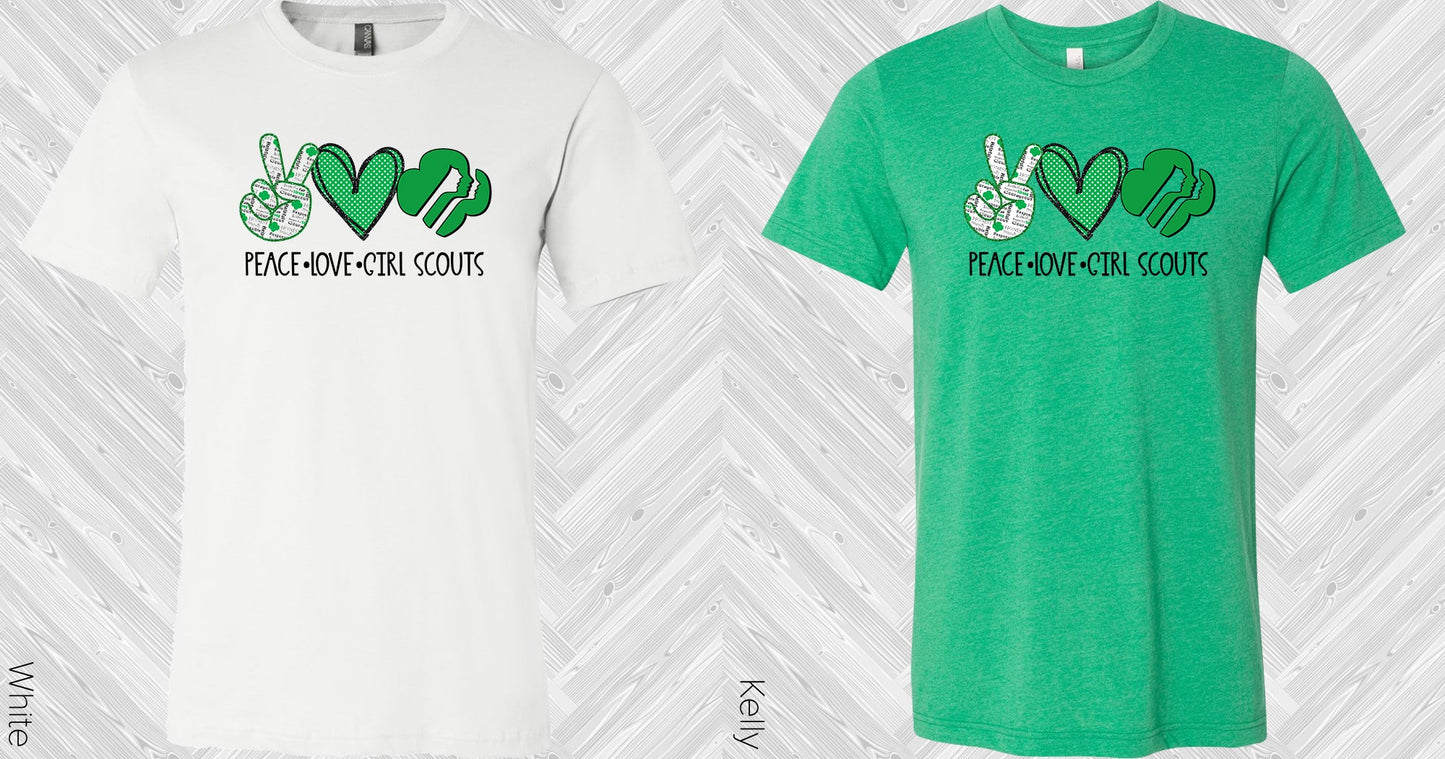 Peace Love Girl Scouts Graphic Tee Graphic Tee