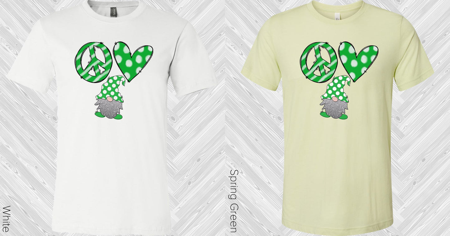 Peace Love Gnome Graphic Tee Graphic Tee