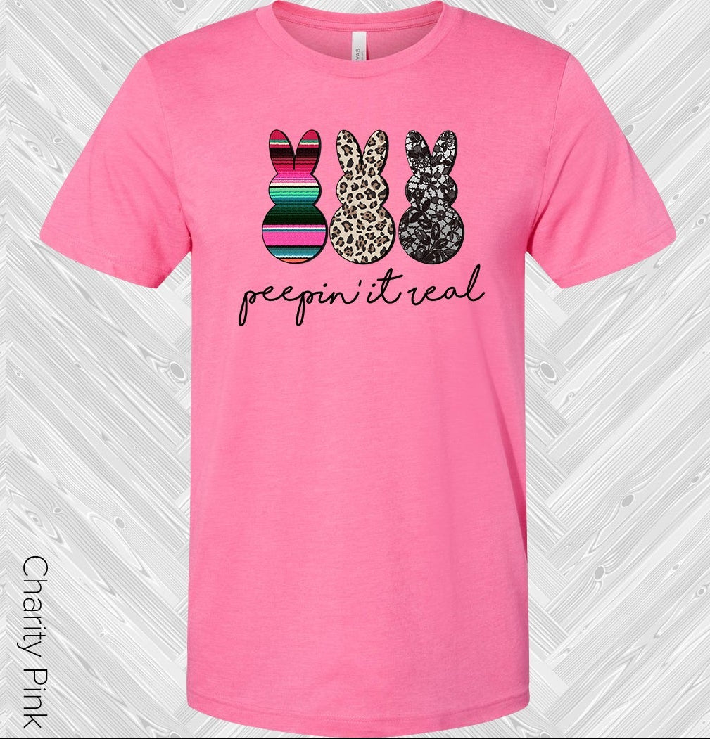 Peepin It Real Easter Graphic Tee Graphic Tee