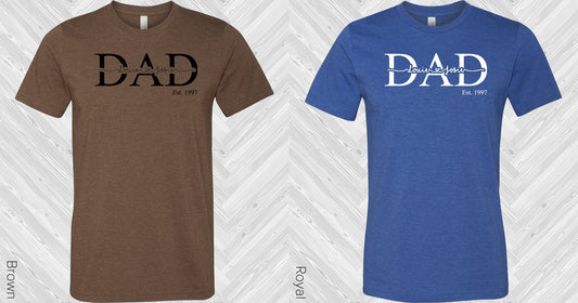 Personalized Dad Graphic Tee Graphic Tee