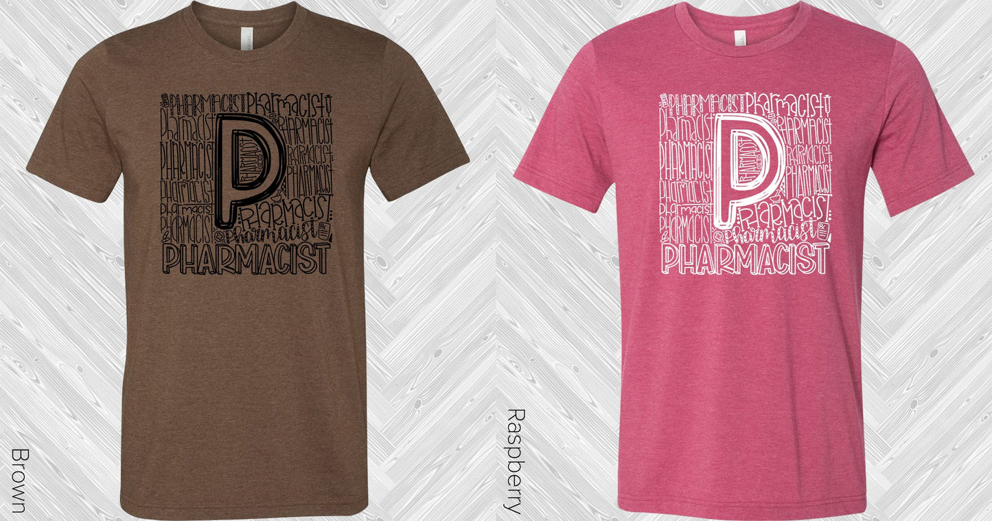 Pharmacist Subway Art Graphic Tee Graphic Tee