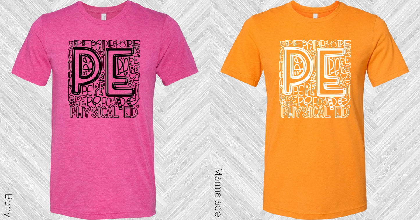 Physical Ed Subway Art Graphic Tee Graphic Tee