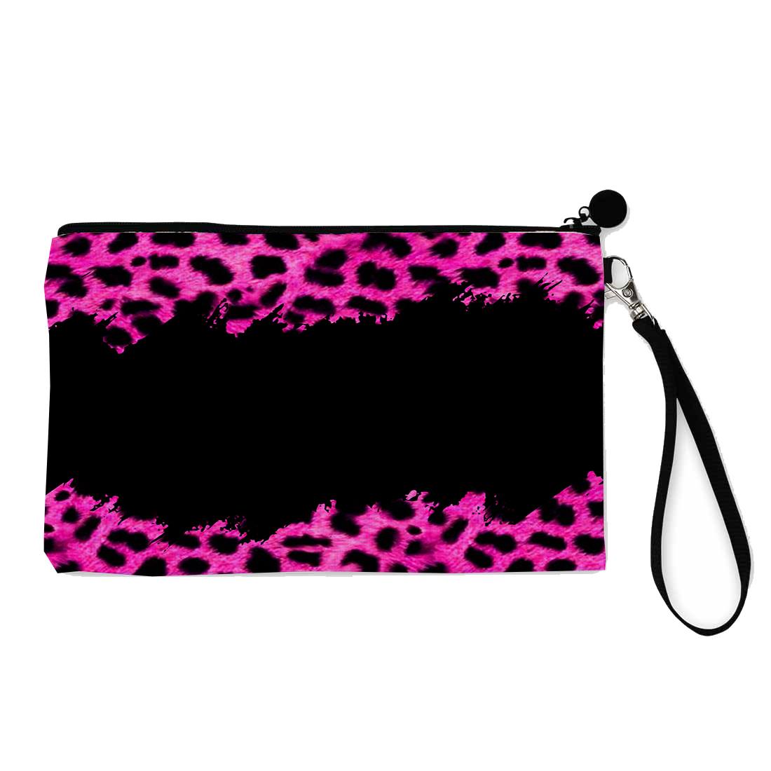 Pink Leopard Wristlet