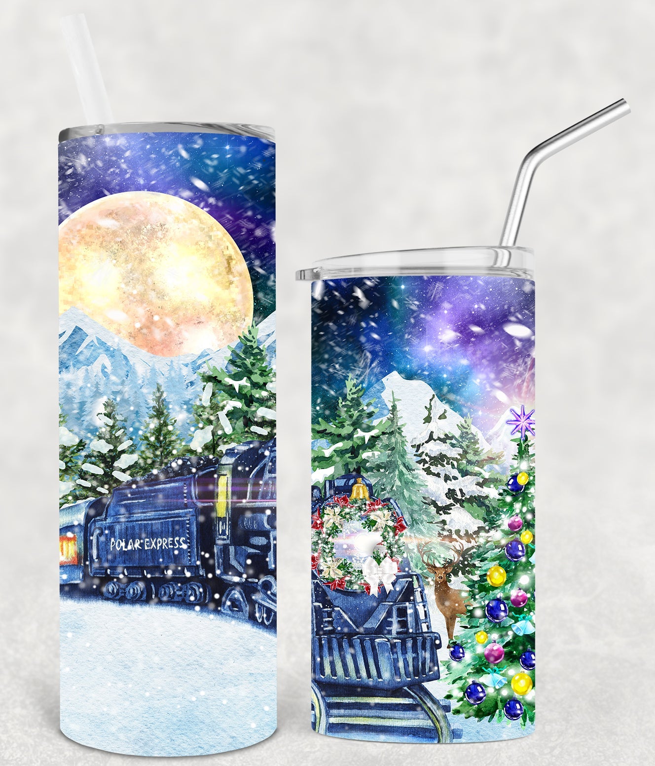 Polar Express 20 Oz Skinny Tumbler