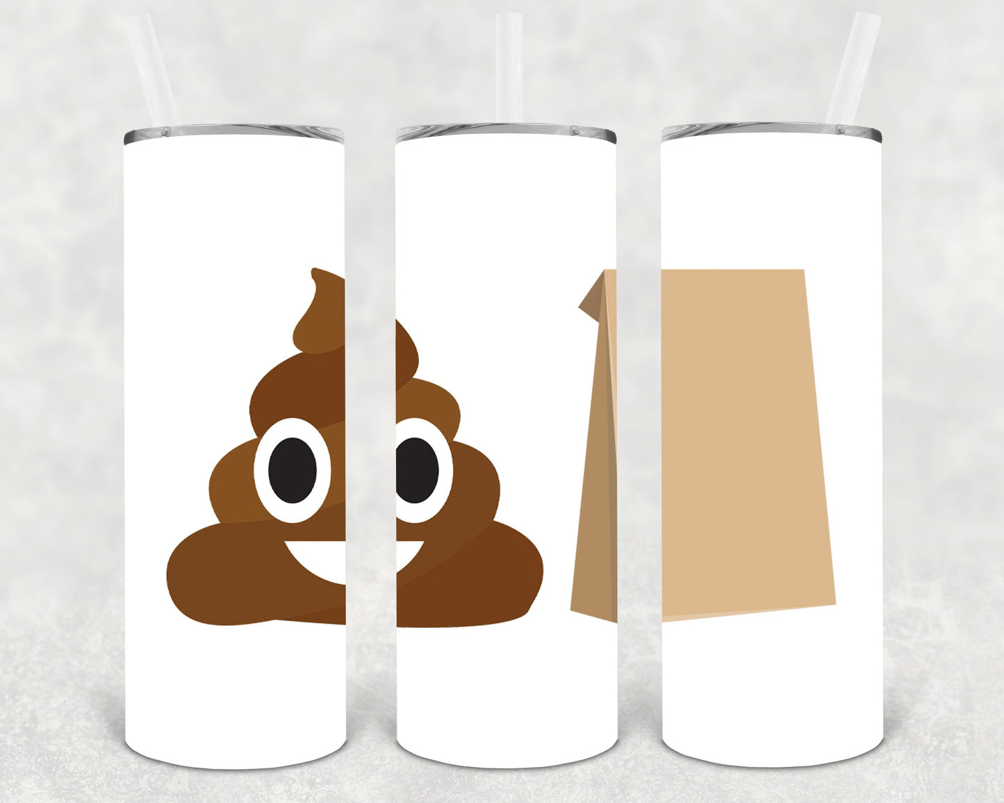 Poop Bag 20 Oz Skinny Tumbler
