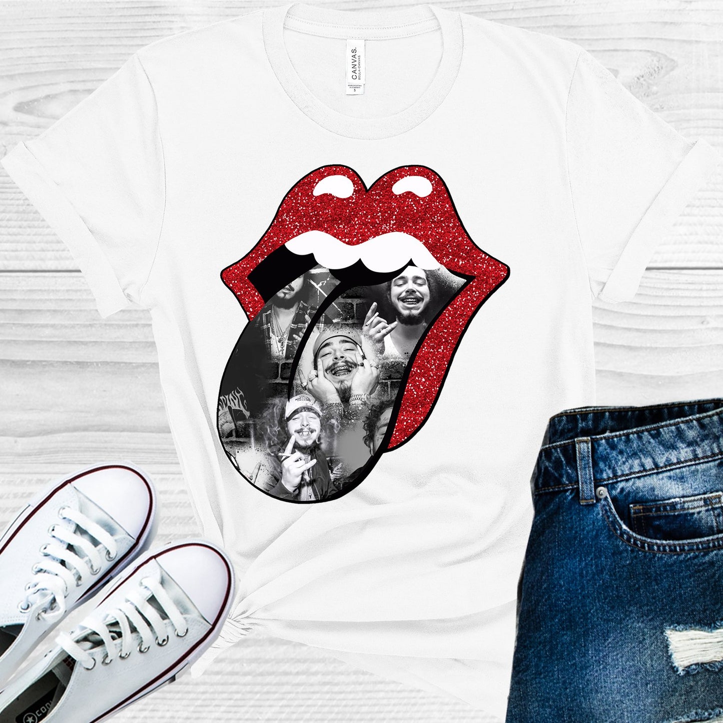 Post Malone Tongue Graphic Tee Graphic Tee
