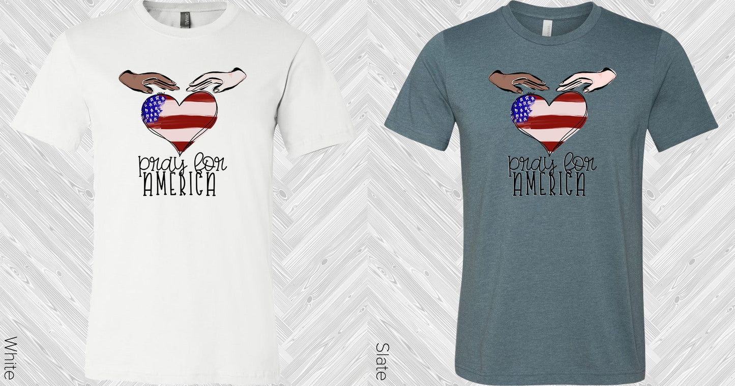 Pray For America Graphic Tee Graphic Tee