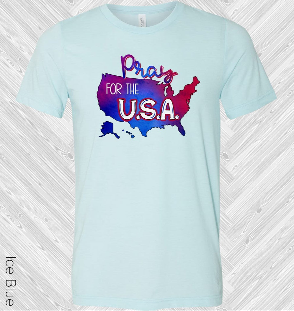 Pray For The Usa Graphic Tee Graphic Tee