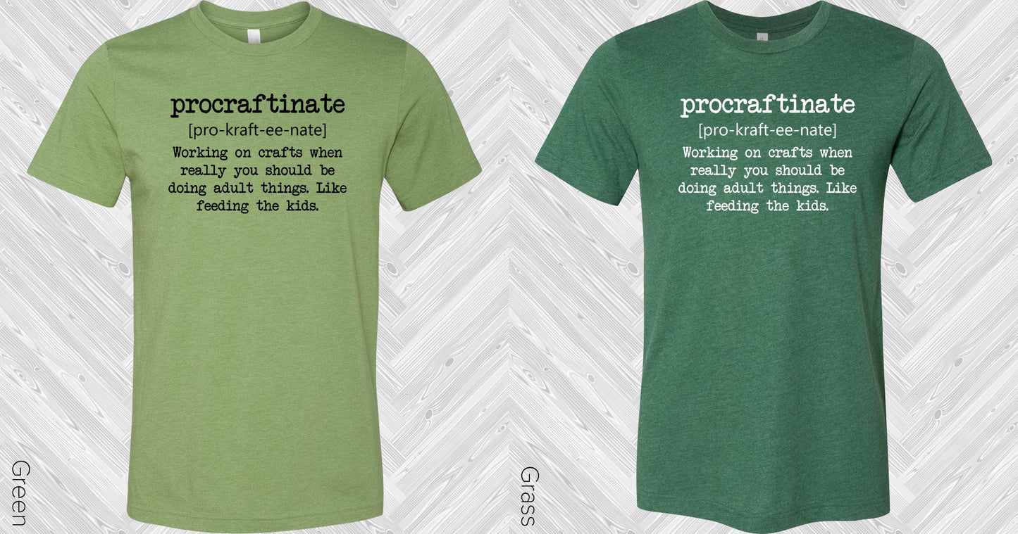 Procraftinate Graphic Tee Graphic Tee