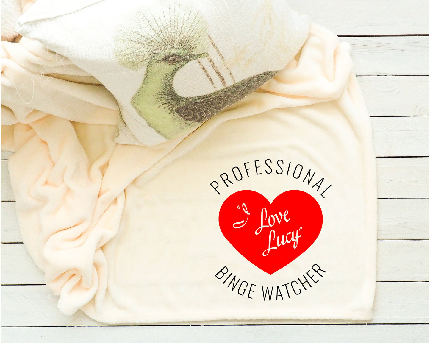 Professional I Love Lucy Binge Watcher Fleece Throw Blanket