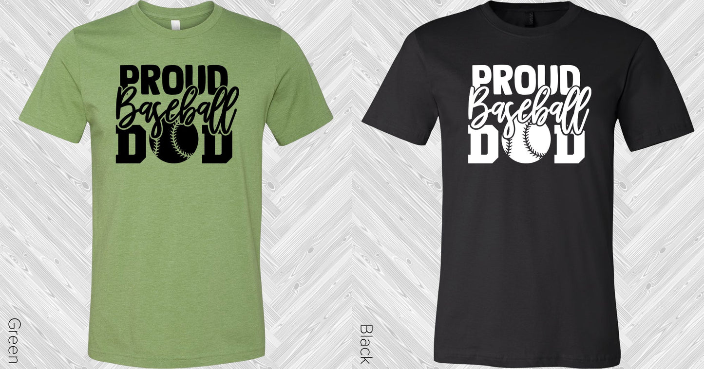 Proud Baseball Dad Graphic Tee Graphic Tee