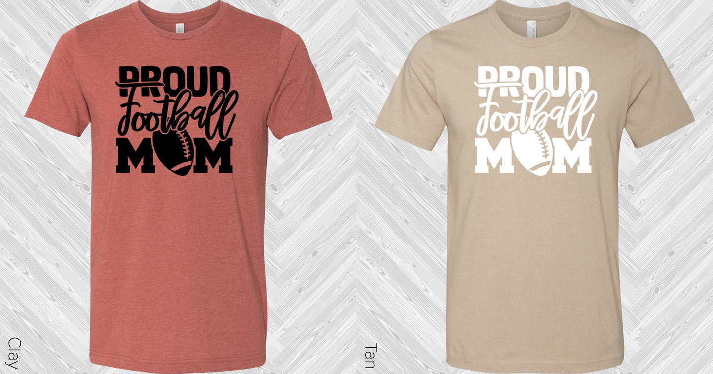 Proud Football Mom Graphic Tee Graphic Tee