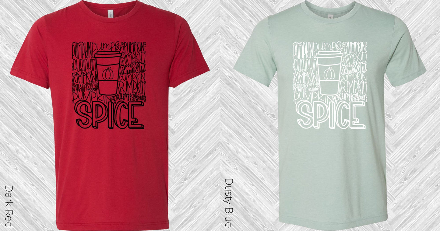 Pumpkin Spice Subway Art Graphic Tee Graphic Tee