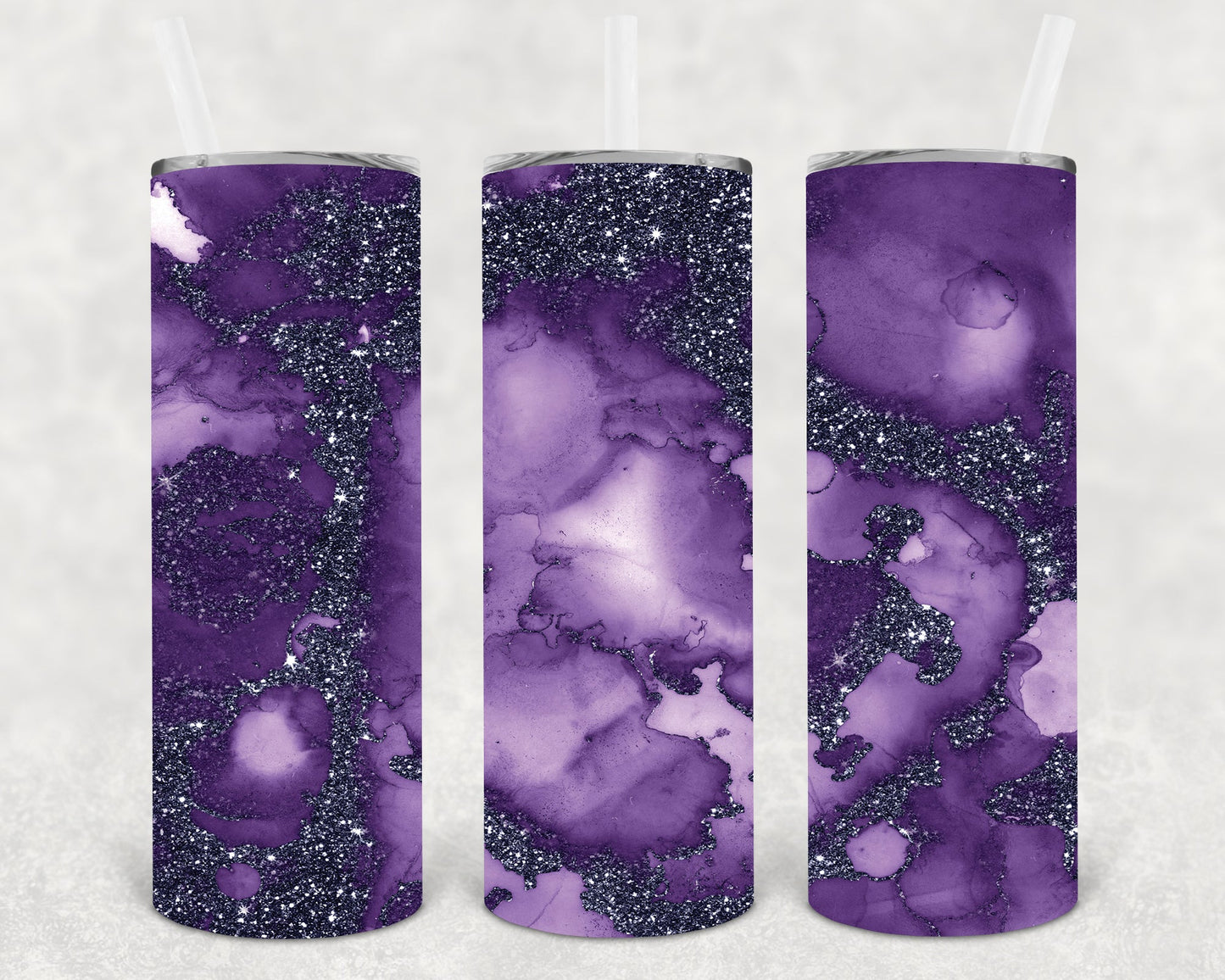 Purple Agate 20 Oz Skinny Tumbler