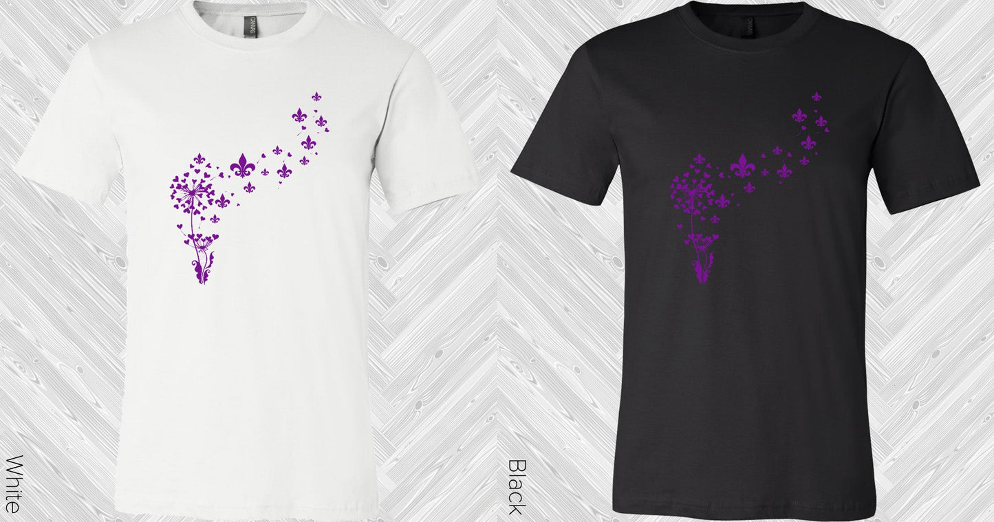 Purple Fleur De Lis Graphic Tee Graphic Tee