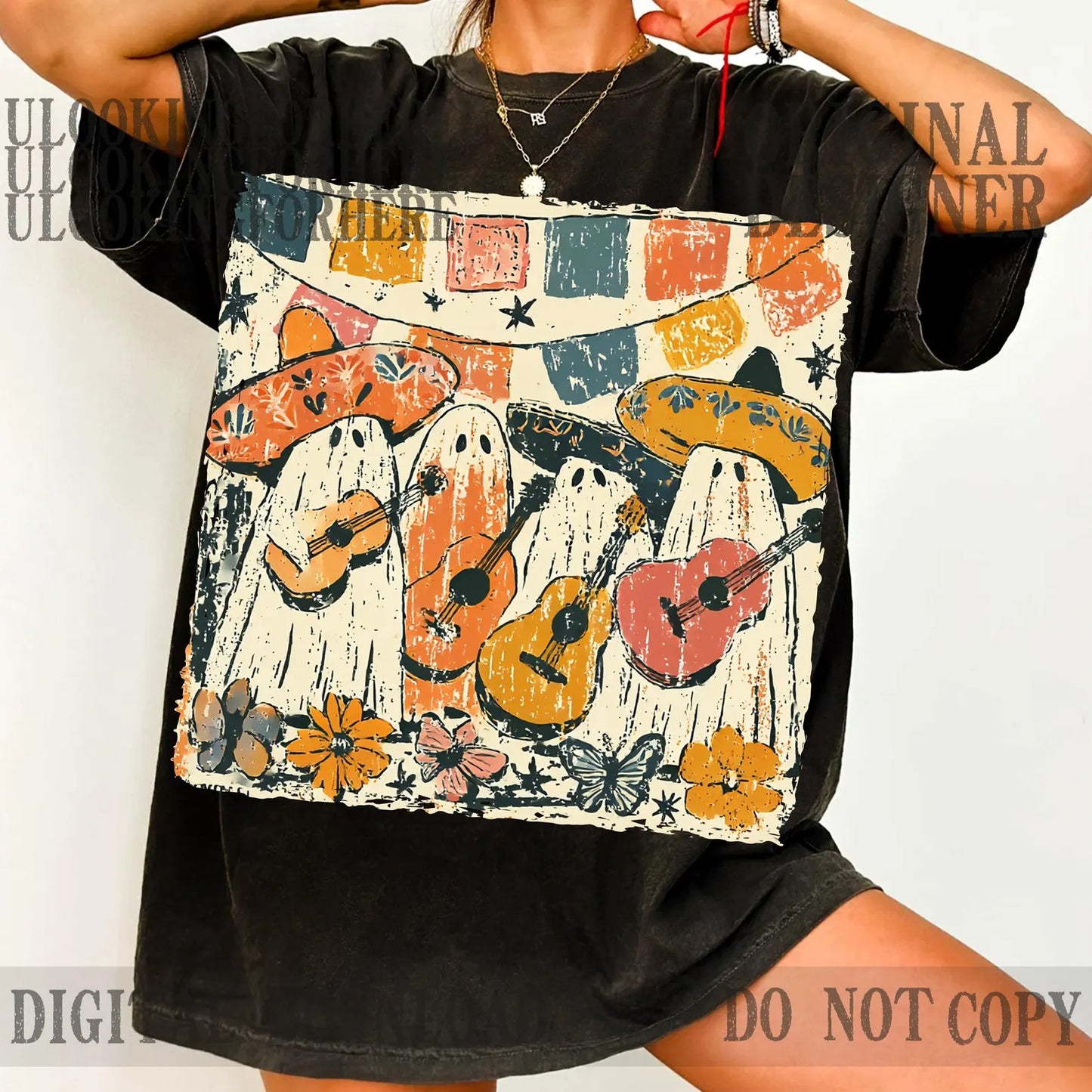 Guitar Ghosts Graphic Tee