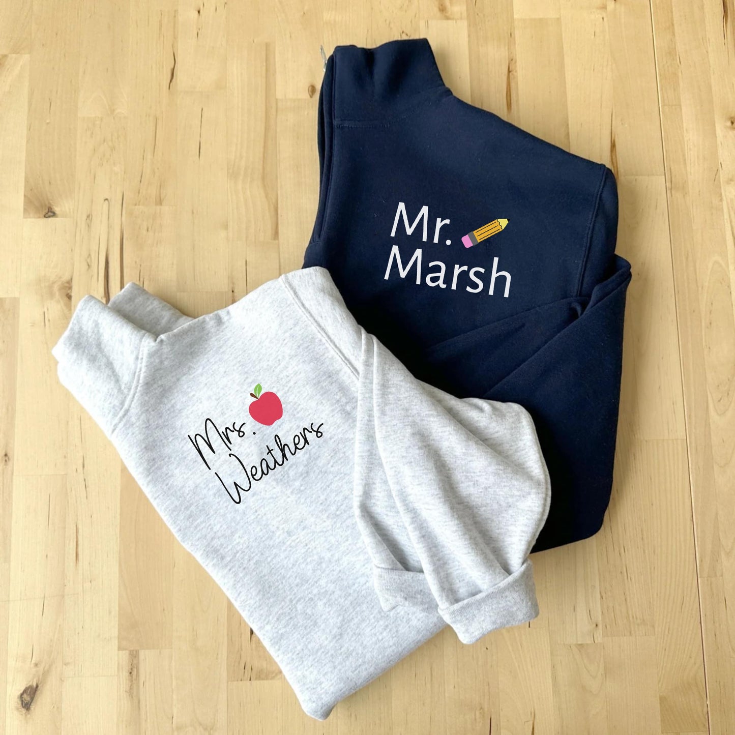 Teacher Apple Quarter Zip