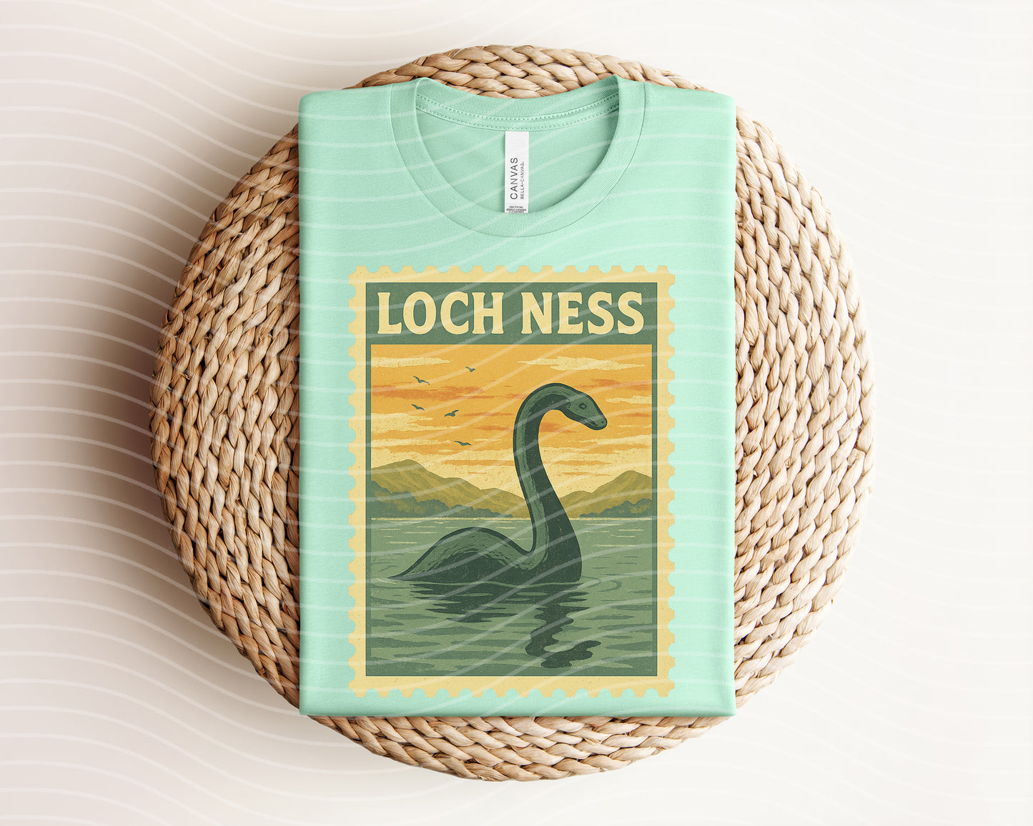 Loch Ness Stamp Graphic Tee