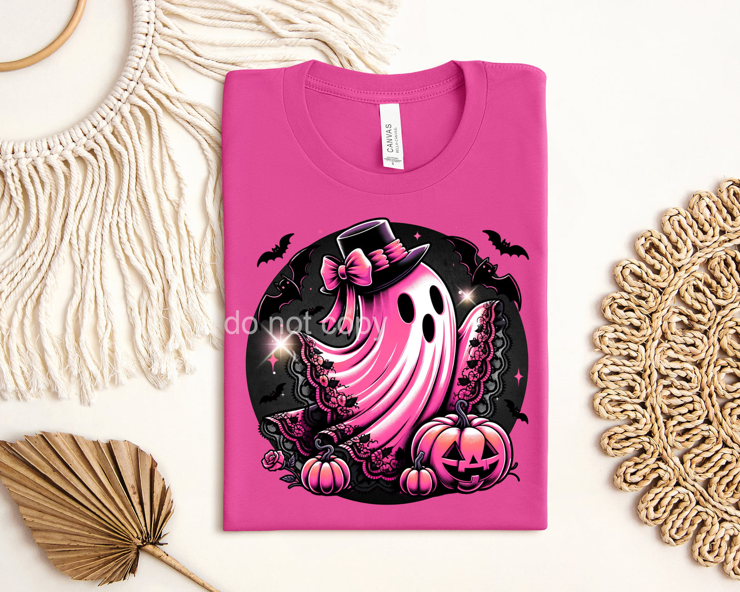 Pink Ghost Graphic Tee