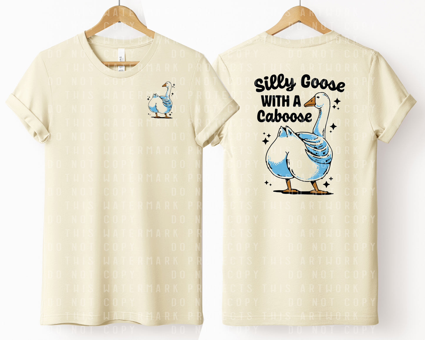 Silly Goose with a Caboose Graphic Tee