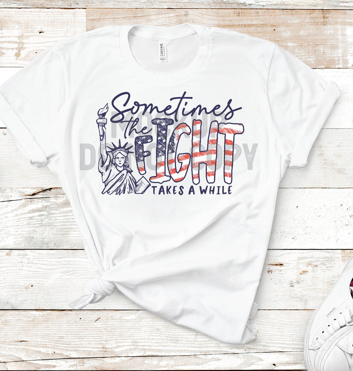 Sometimes the Fight Takes a While Graphic Tee