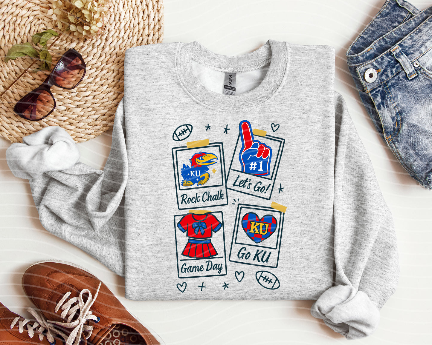 Kansas Jayhawks Game Day Graphic Tee