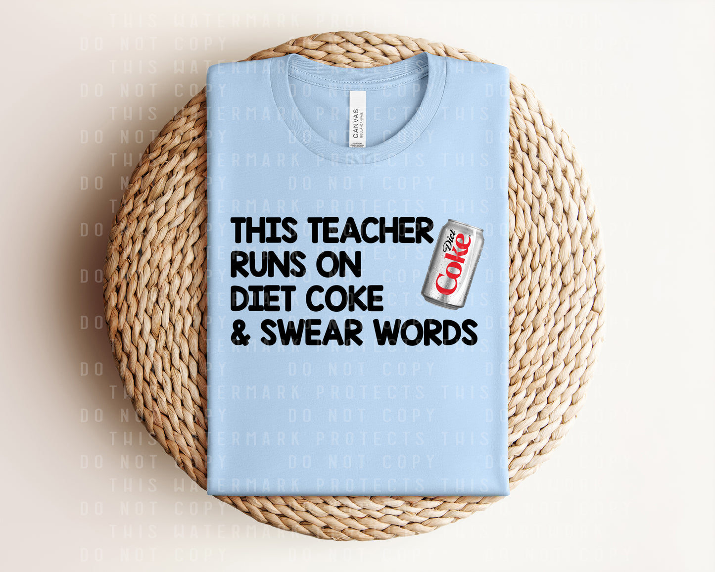 This Teacher Runs on Diet Coke Graphic Tee