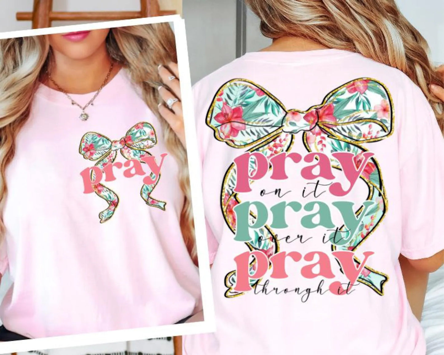 Pray Bow Graphic Tee