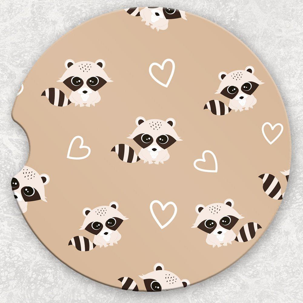 Car Coaster Set - Racoons