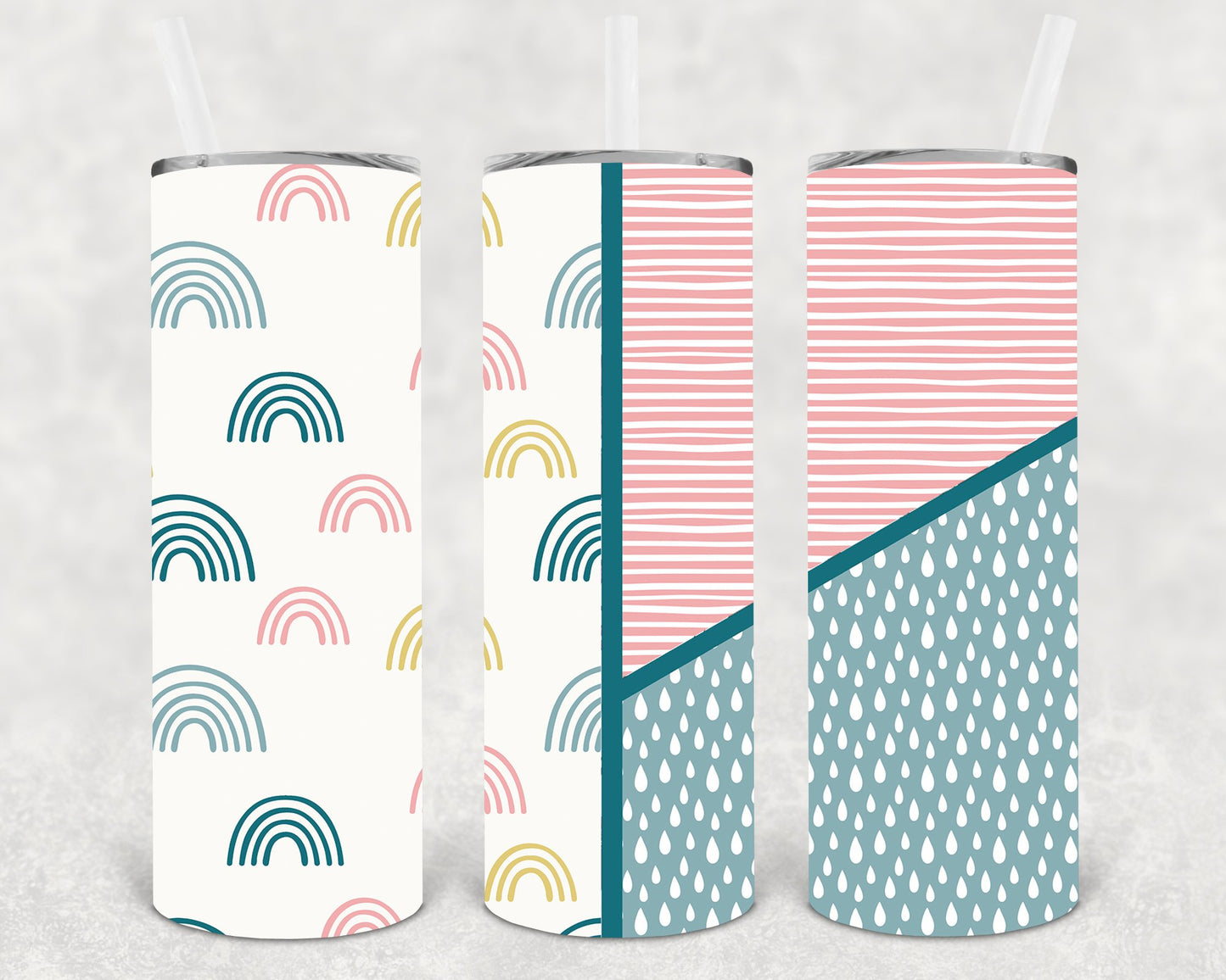 Rainbow 20 Oz Skinny Tumbler