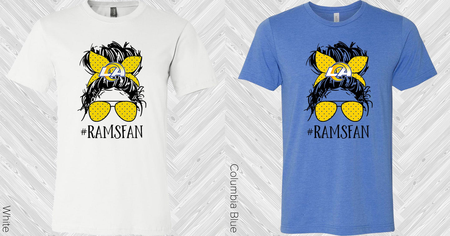 Rams Fan #ramsfan Graphic Tee Graphic Tee
