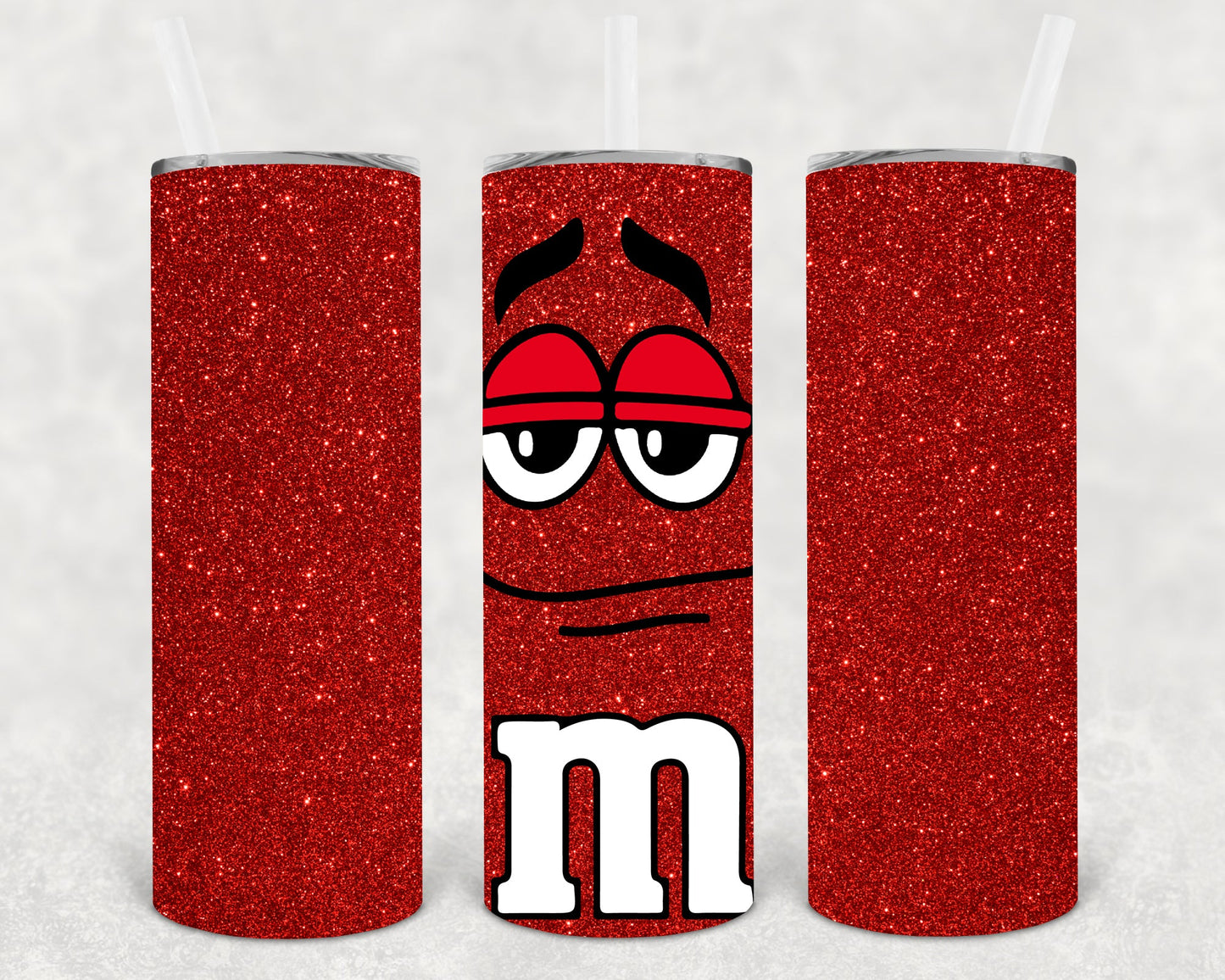 Red M&m 20 Oz Skinny Tumbler