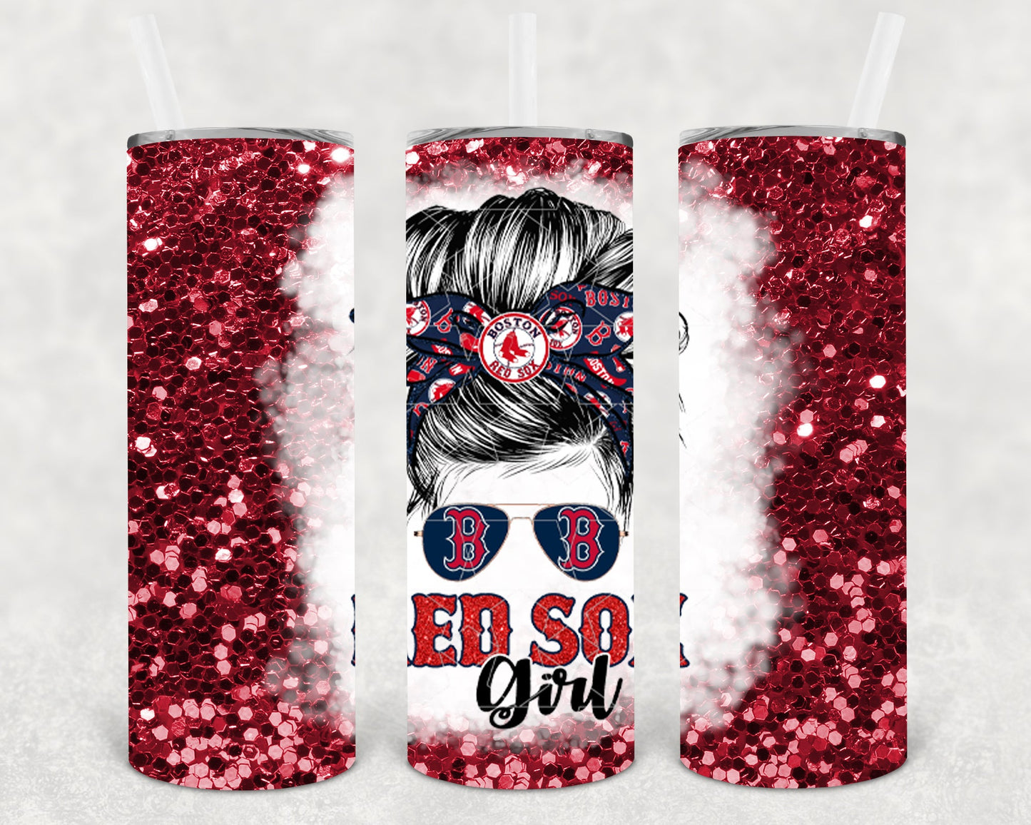 Red Sox Girl 20 Oz Skinny Tumbler