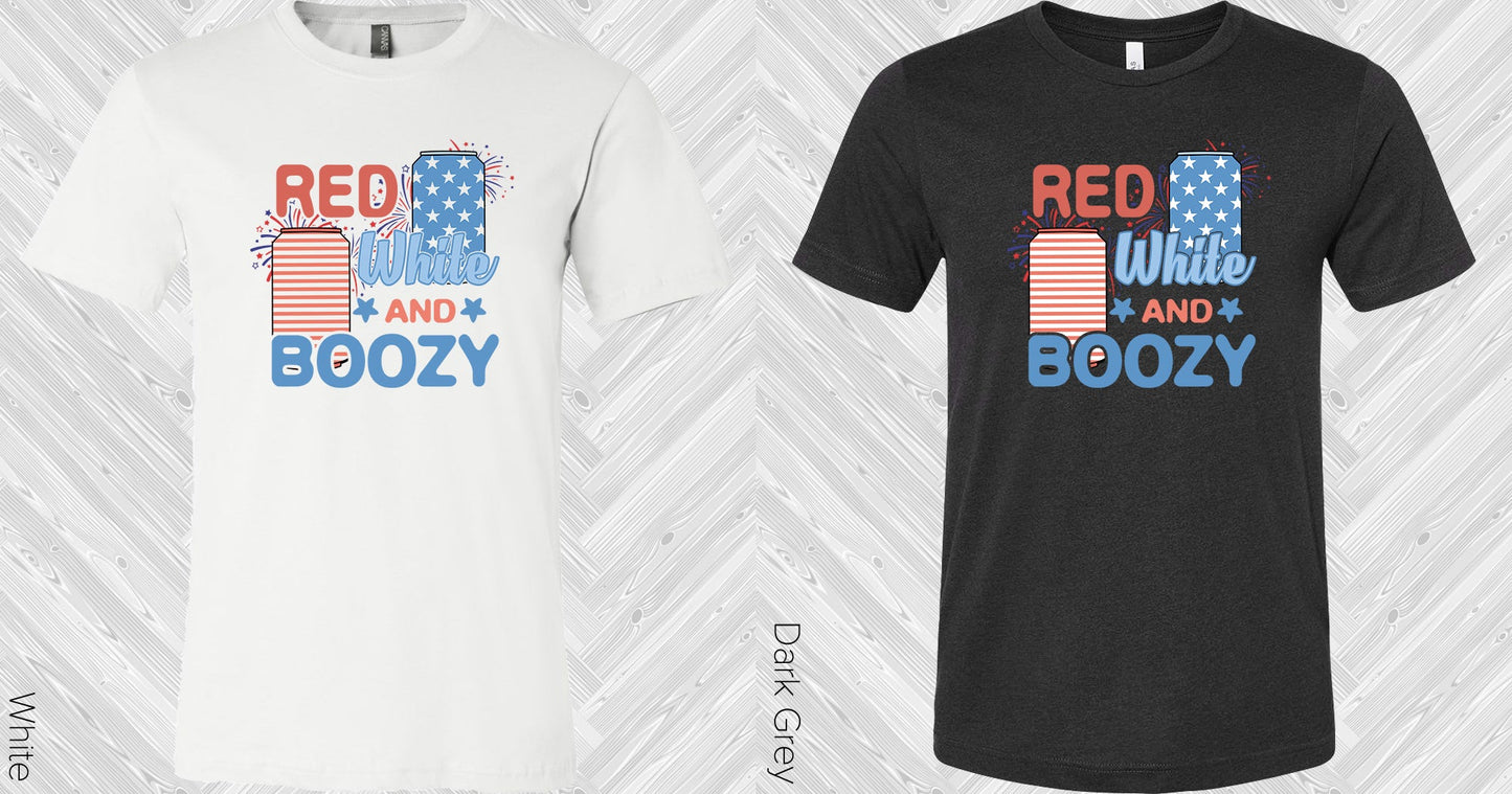 Red White And Boozy Graphic Tee Graphic Tee
