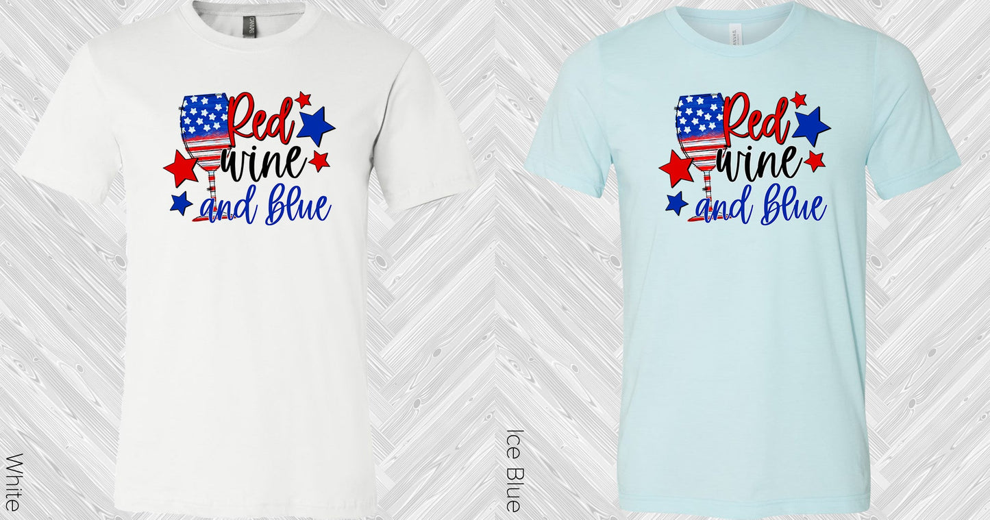 Red Wine And Blue Graphic Tee Graphic Tee