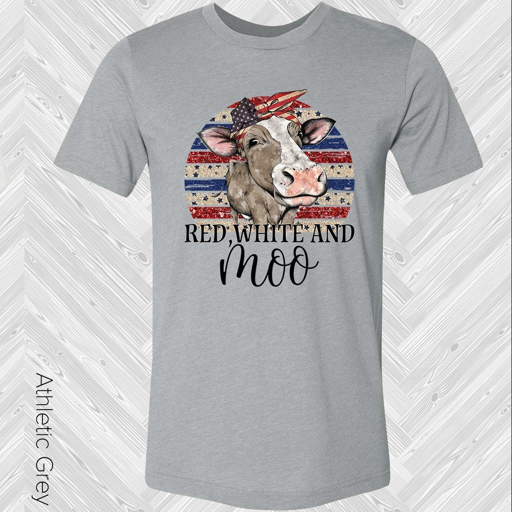 Red White And Moo Graphic Tee Graphic Tee