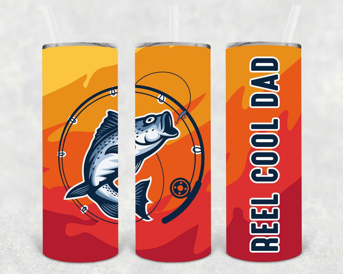 Reel Cool Dad 20 Oz Skinny Tumbler