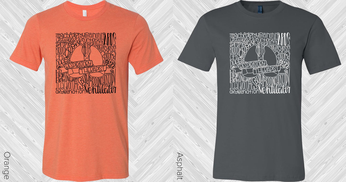 Respiratory Therapist Subway Art Graphic Tee Graphic Tee
