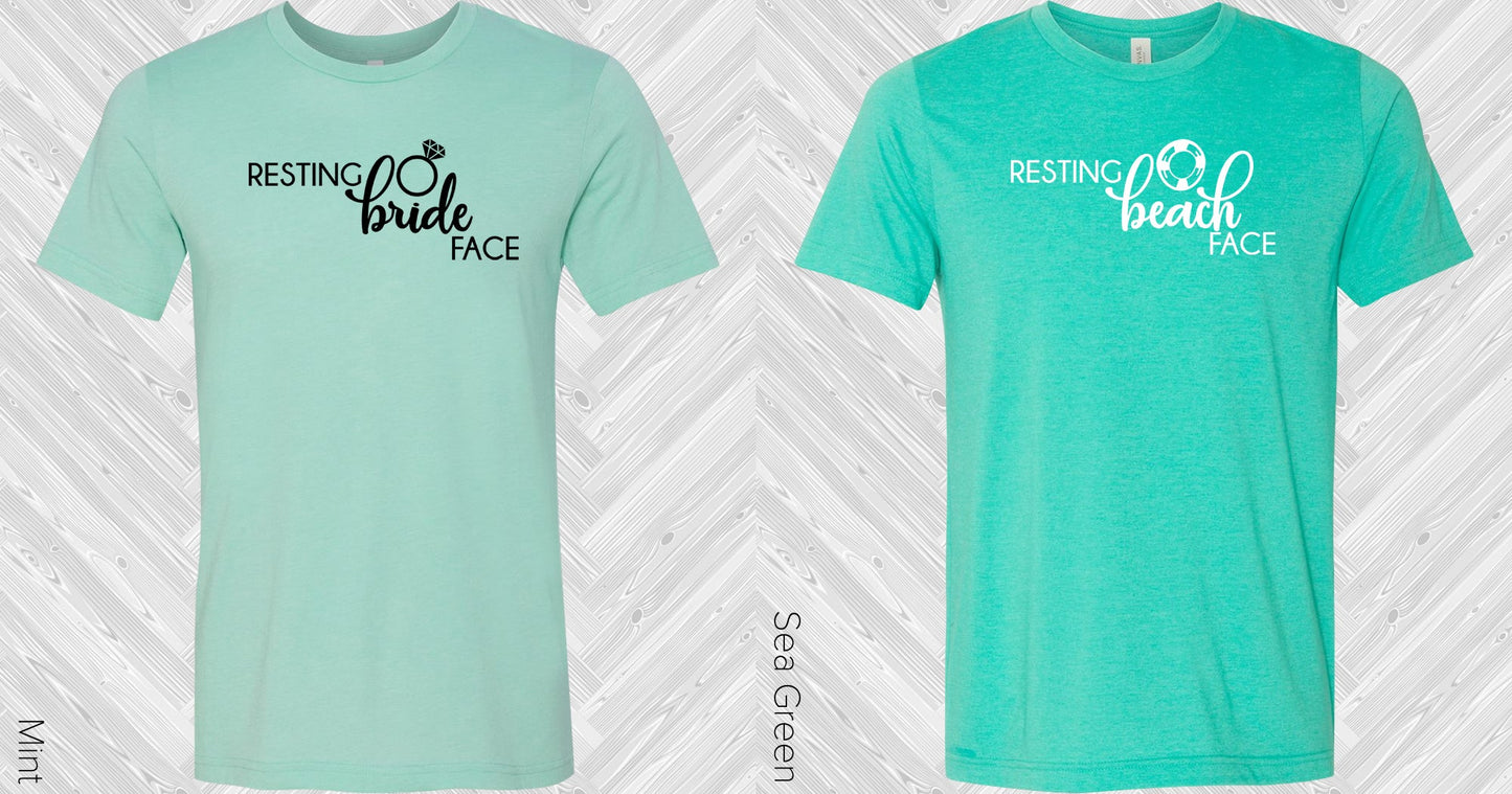 Resting Beach Face Wedding Set Graphic Tee Graphic Tee